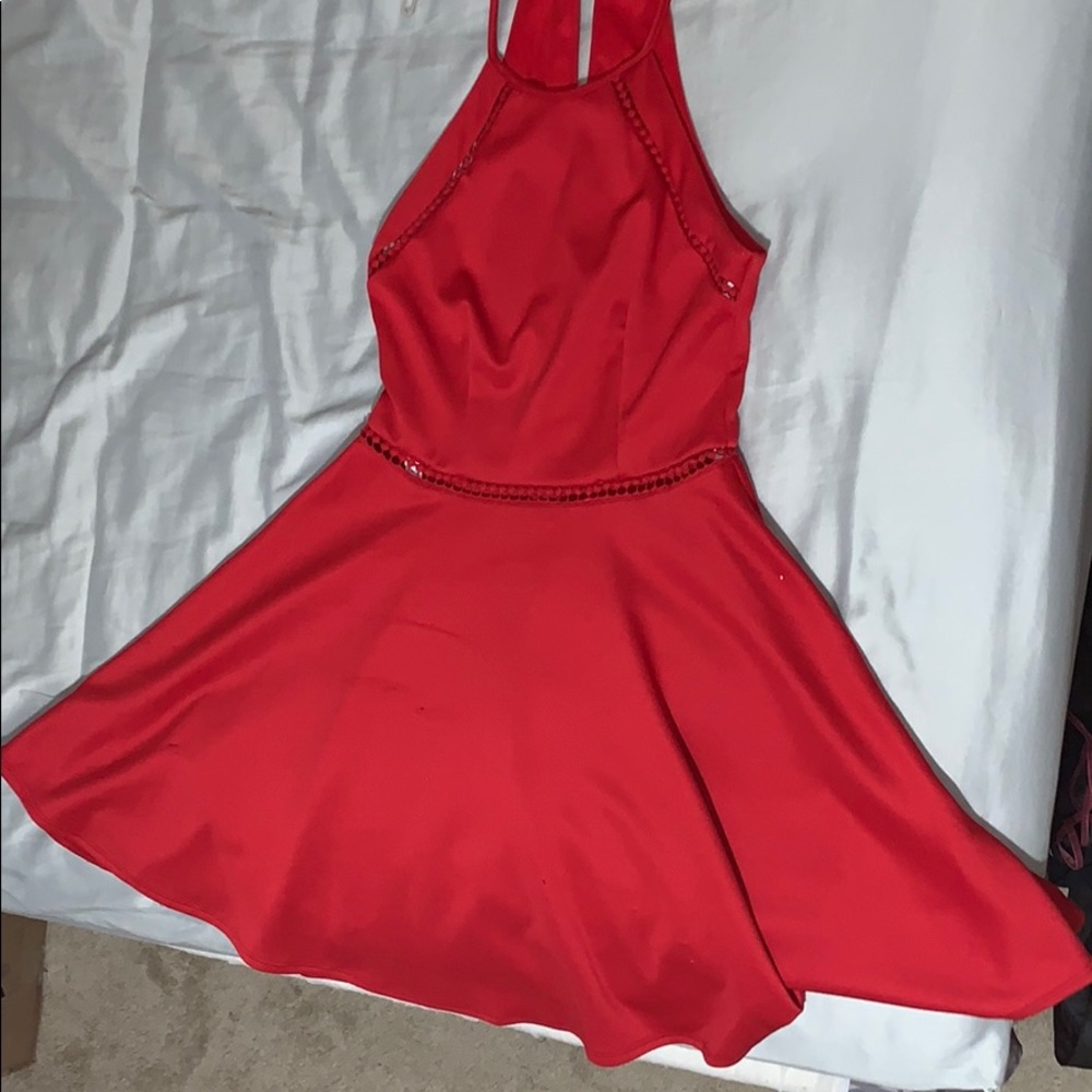 Red semi formal dress